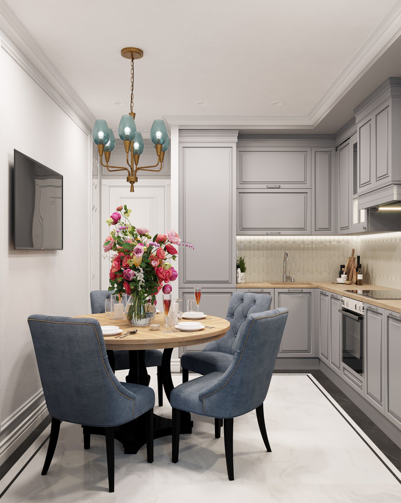 Дизайн проект квартиры в Москве в современном стиле