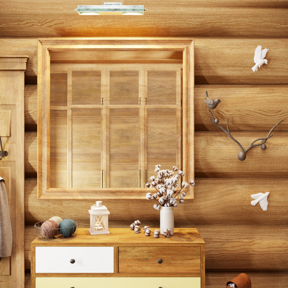 Деревянный дом из дикого бревна