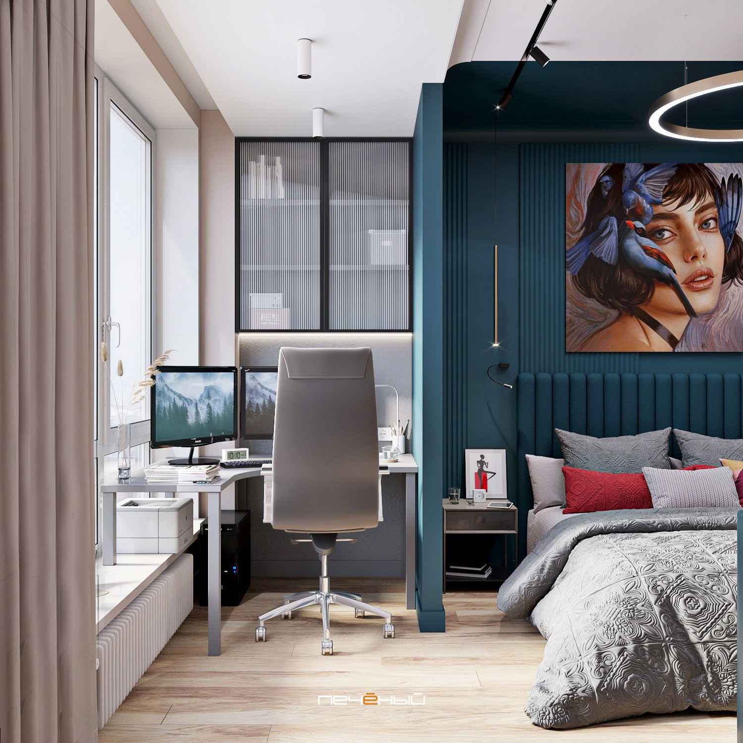 Просторная евротрёшка площадью 86 квадратных метров