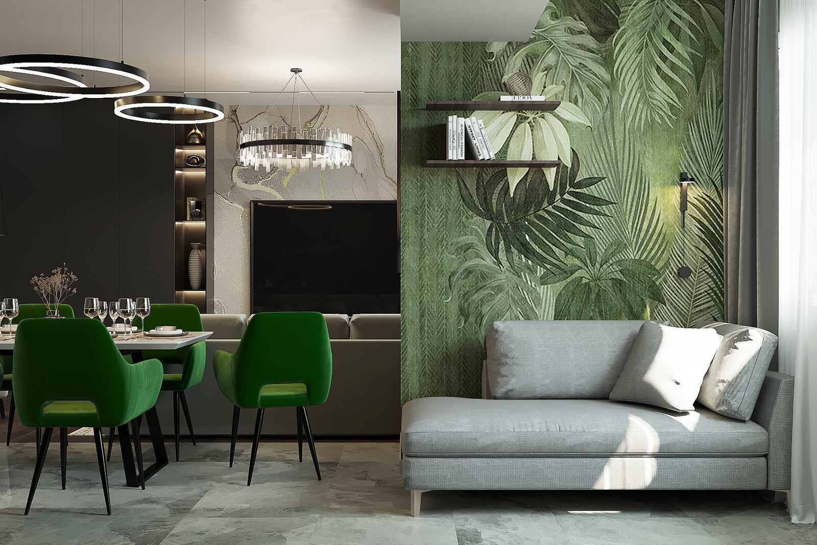 Двухуровневая квартира для молодой семьи