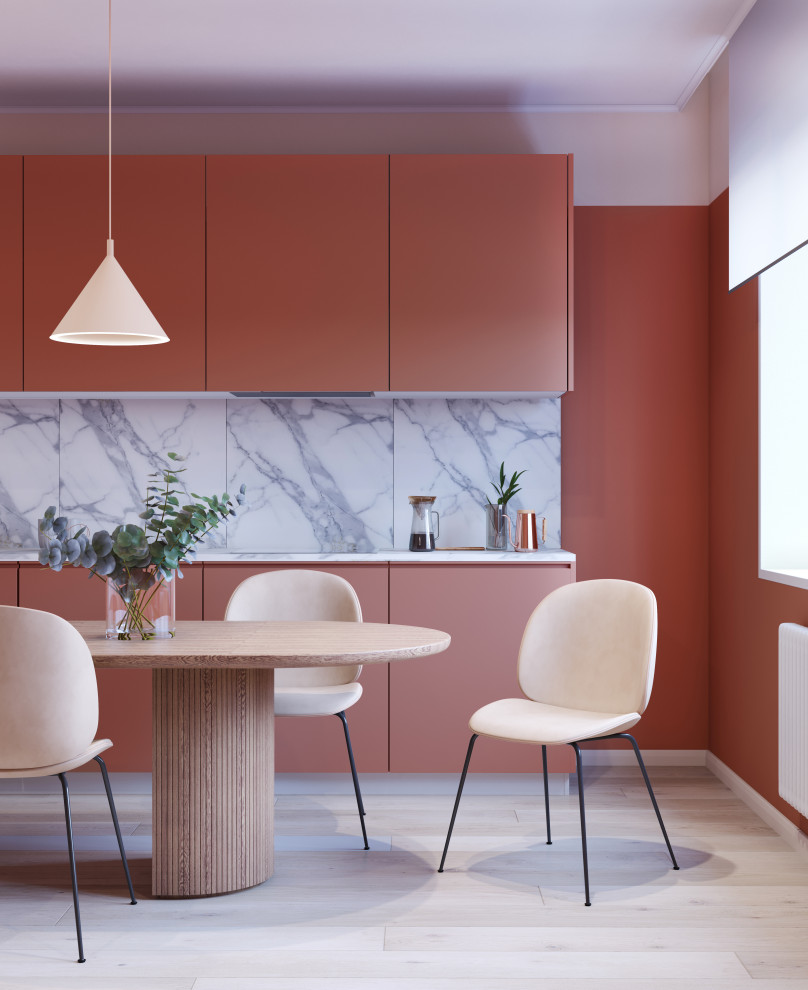 Дизайн интерьера кухни в квартире в стиле авангард