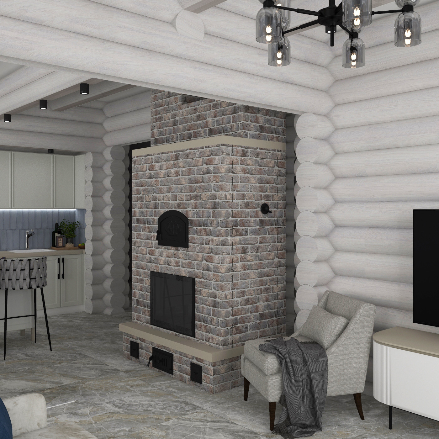 Проект загородного дома из сруба