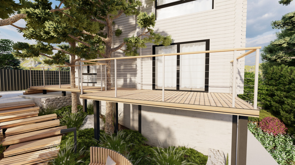 Сад: "Гармония высот и зелени"