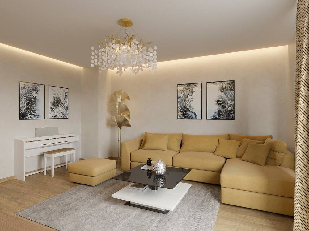 Двухкомнатная квартира, 68 м2