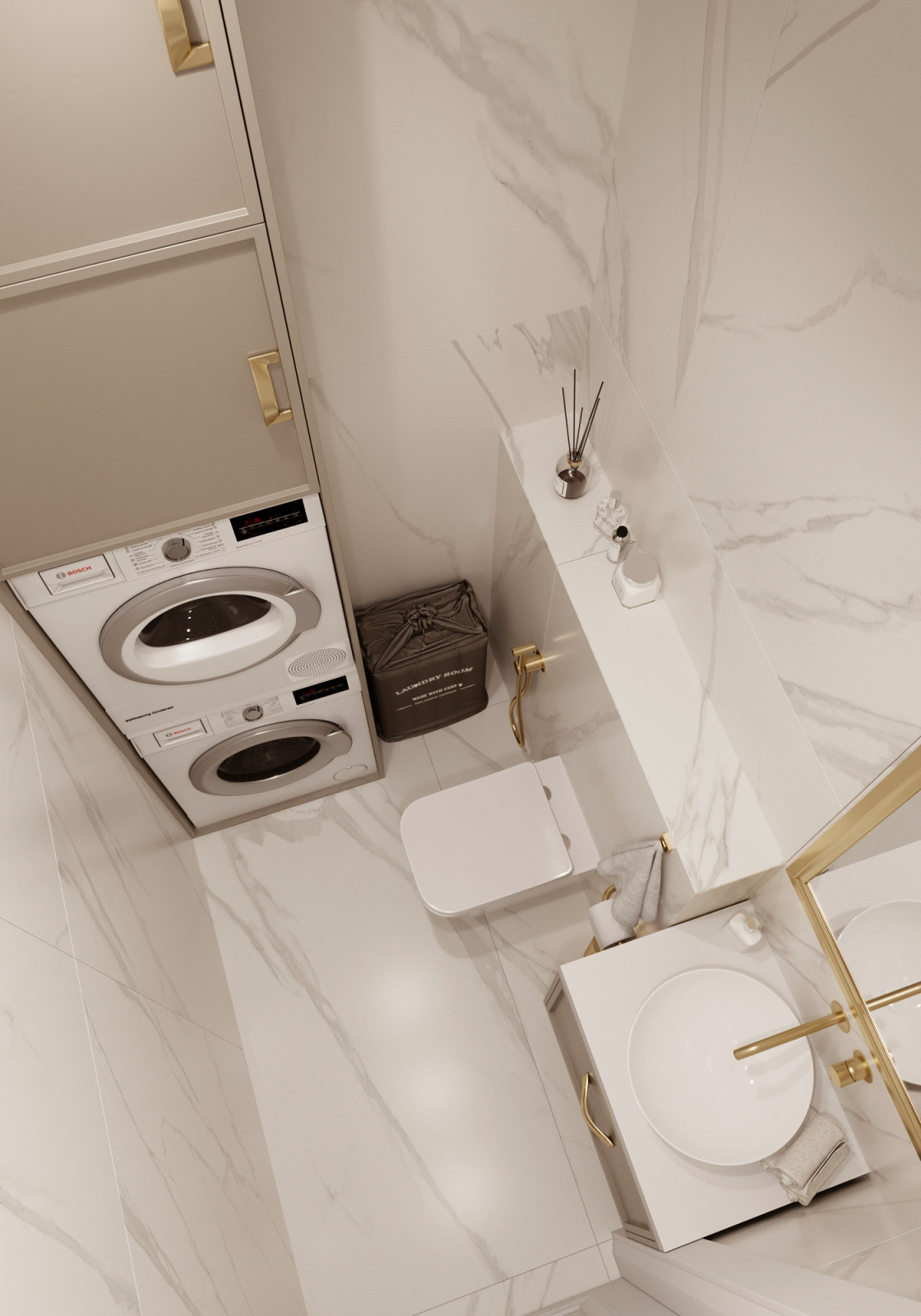 "Тёплое какао", квартира в ЖК "Дворянский", 98 м2