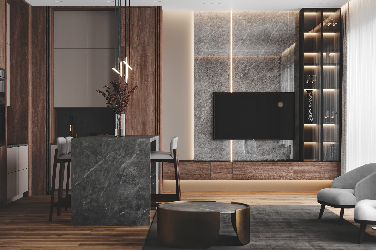 Обложка проекта: квартира ЖК Оливковый дом