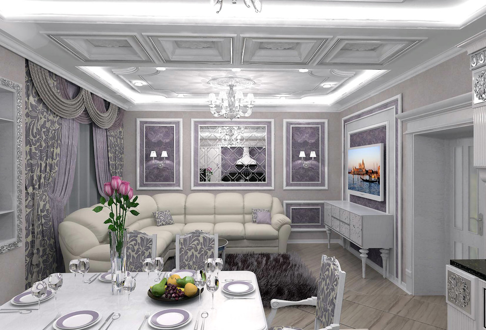 Обложка проекта: Трехкомнатная квартира в классическом стиле