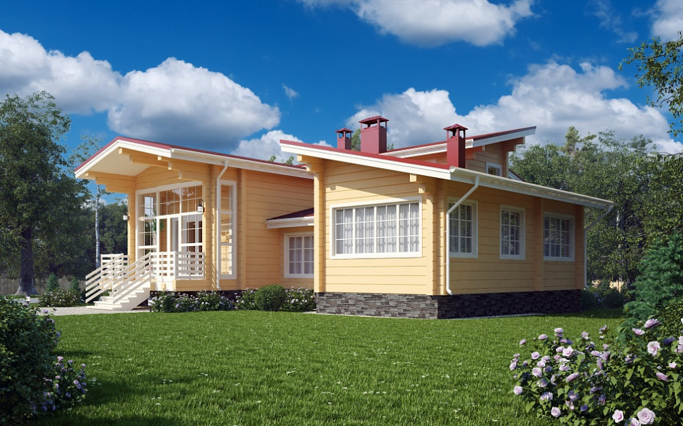 Дом из клееного бруса | Пегас 163