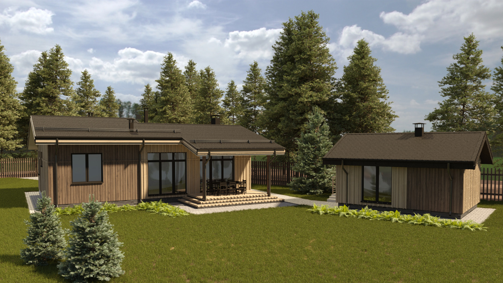 Обложка проекта: Каркасный дом 70м2