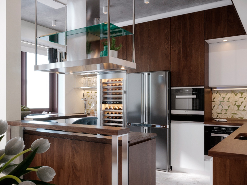 Дизайн-проект двухуровневой квартиры. 111,37 кв.м