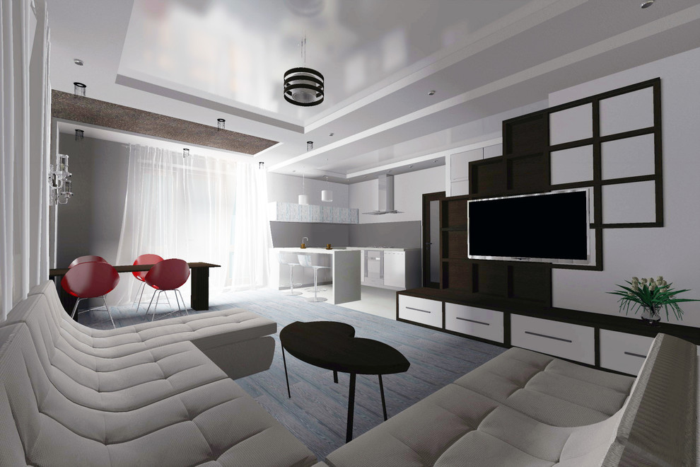 Обложка проекта: Экспресс-дизайн гостиной в частном доме