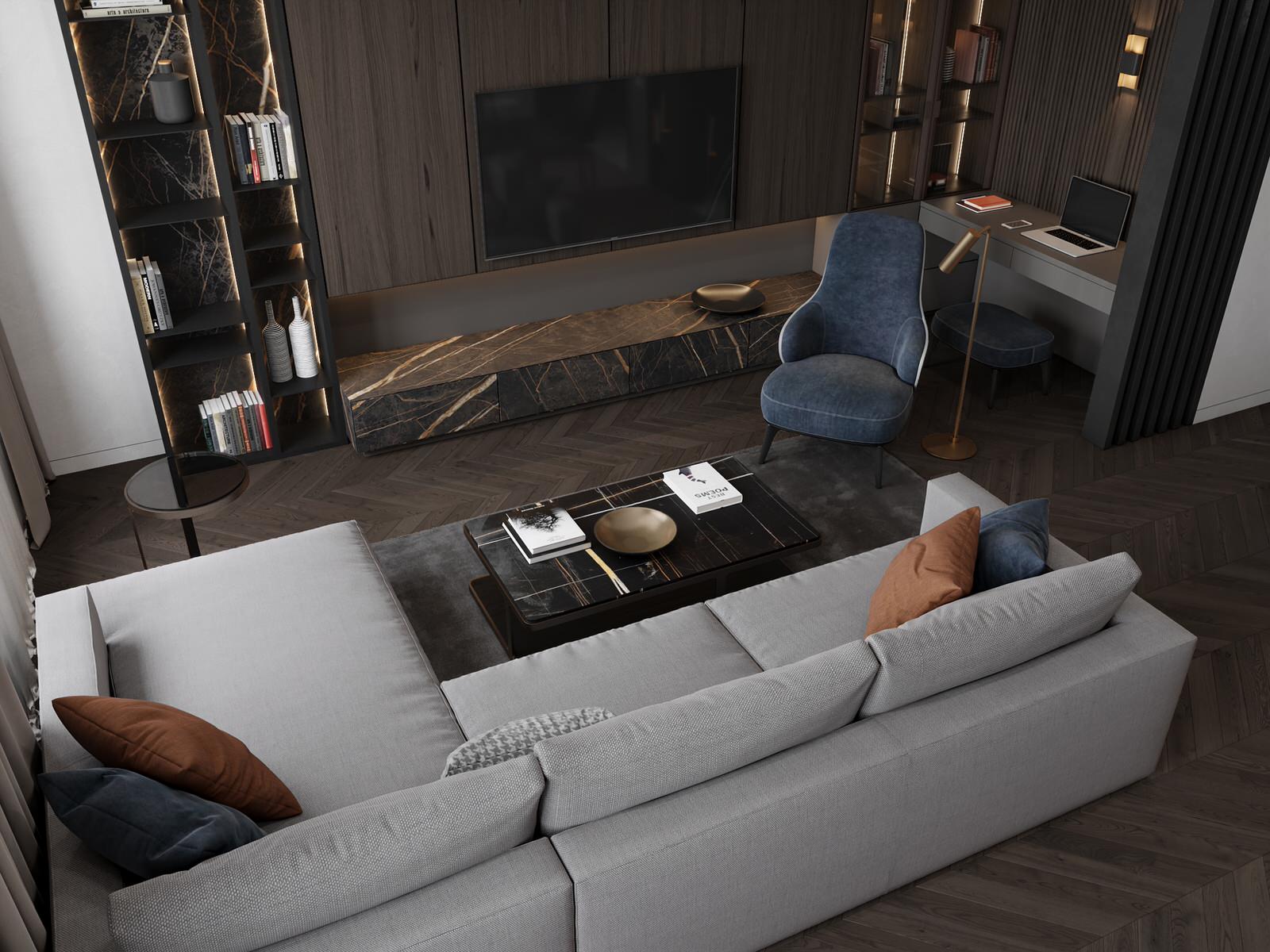 Дизайн четырёхкомнатной квартиры в ЖК "Наследие" | Москва | Россия |