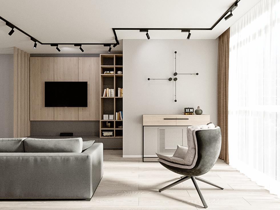 Обложка проекта: Трех комнатная квартира в ЖК "Серебряный ручей"