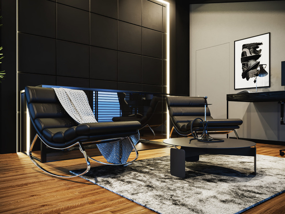 Визуализация комнаты отдыха 21м²