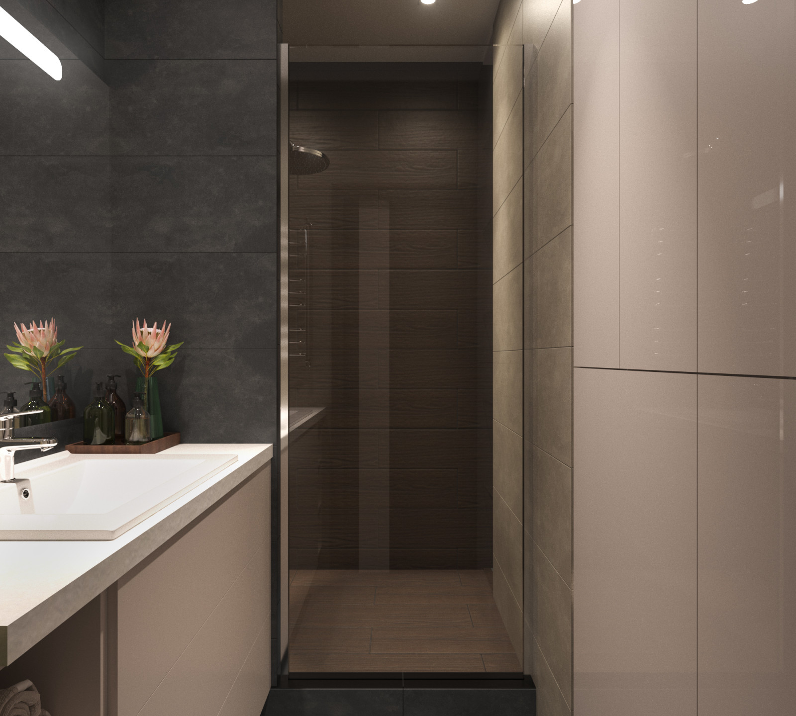 Дизайн-проект. Из 2-шки в 3-шку.  ЖК "Левобережный". Тула. 2018 г.