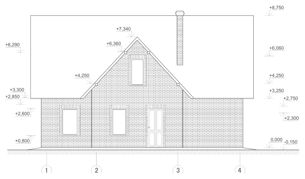 Жилой дом с мансардным этажом