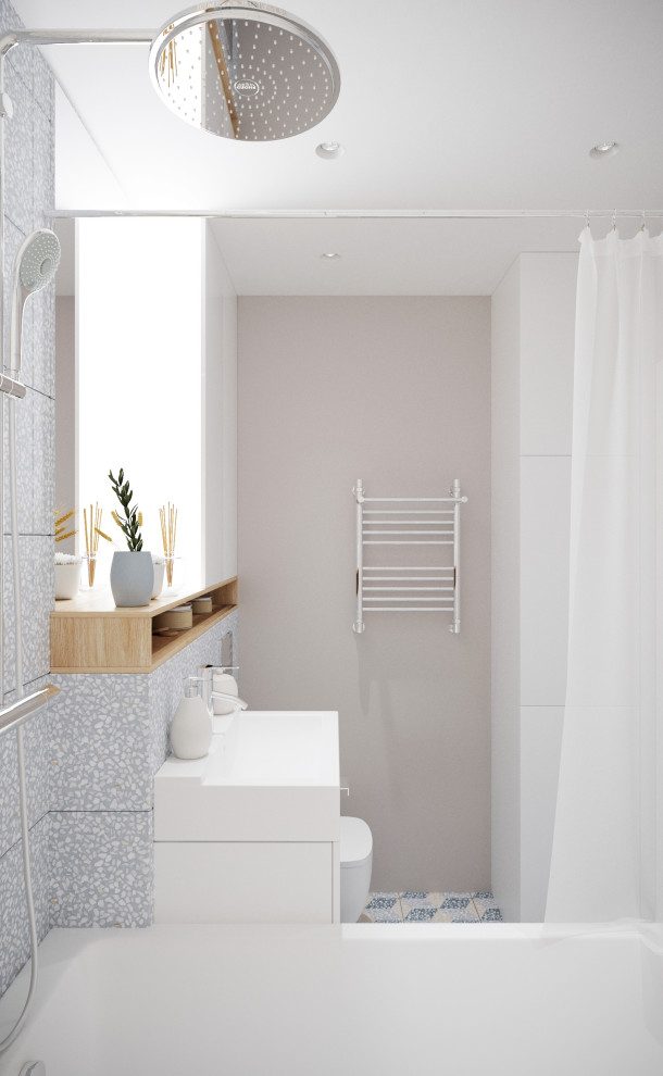 Квартира 31 м2 для молодой девушки в стиле современная классика