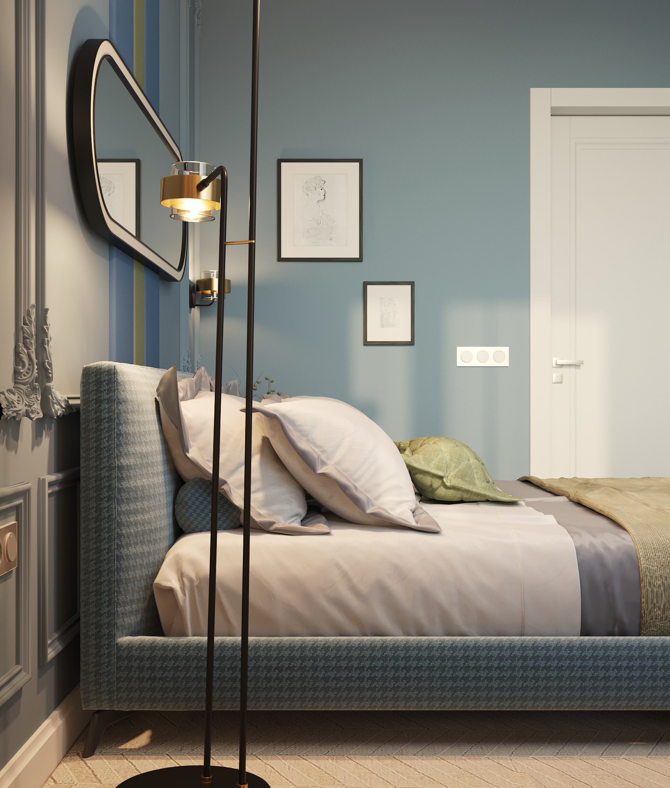 Обложка проекта: Эскизы Спальной комнаты