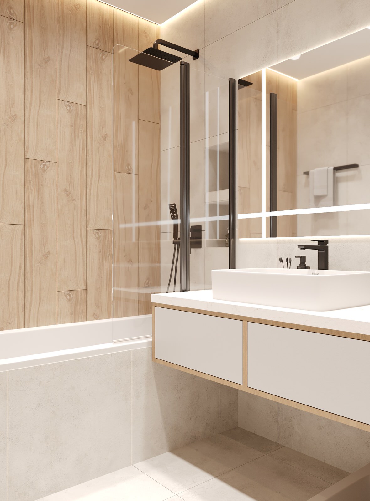 Санузел в ЖК Александровский