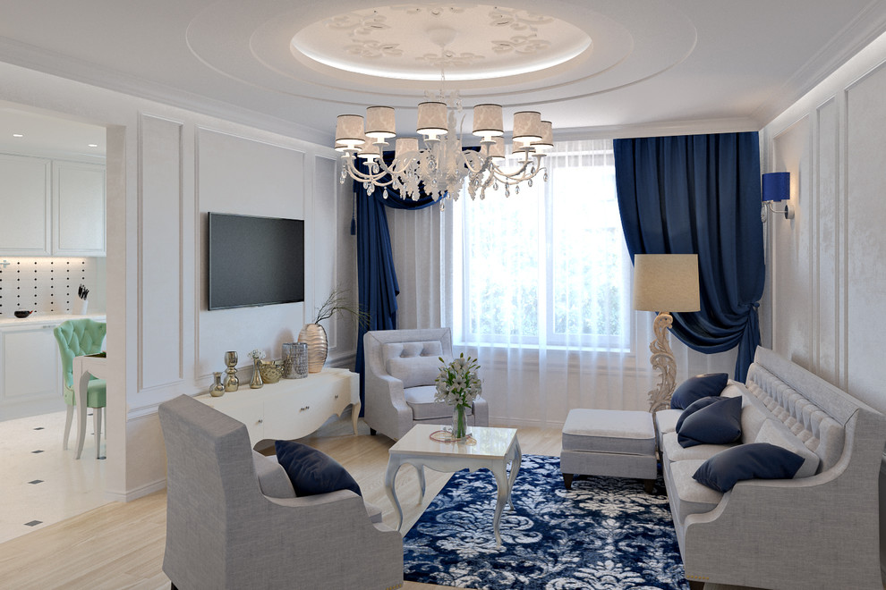 Проект дизайна интерьера 3х комнатной квартиры 100 кв.м.