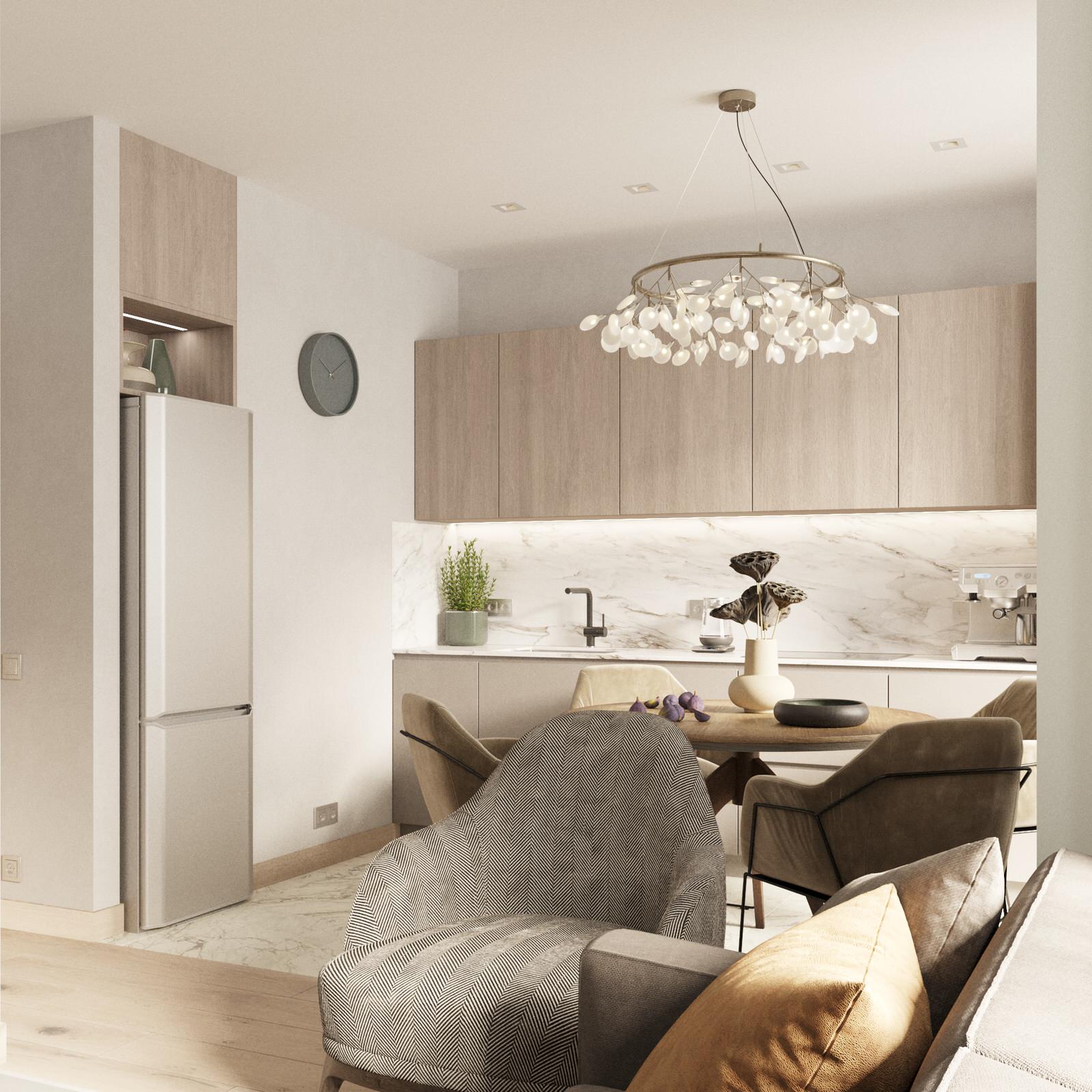 КВАРТИРА В СВЕТЛЫХ ТОНАХ