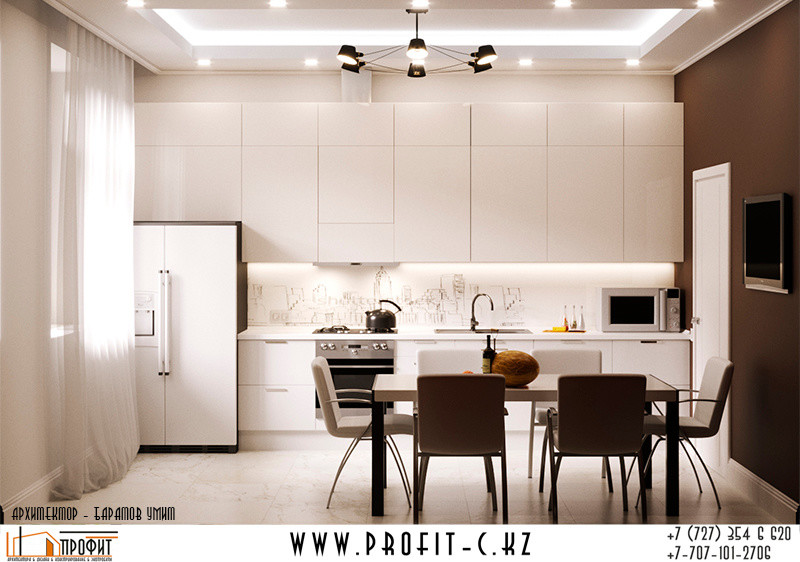 Обложка проекта: Дизайн-проект квартиры 85.4м2 (кухня)