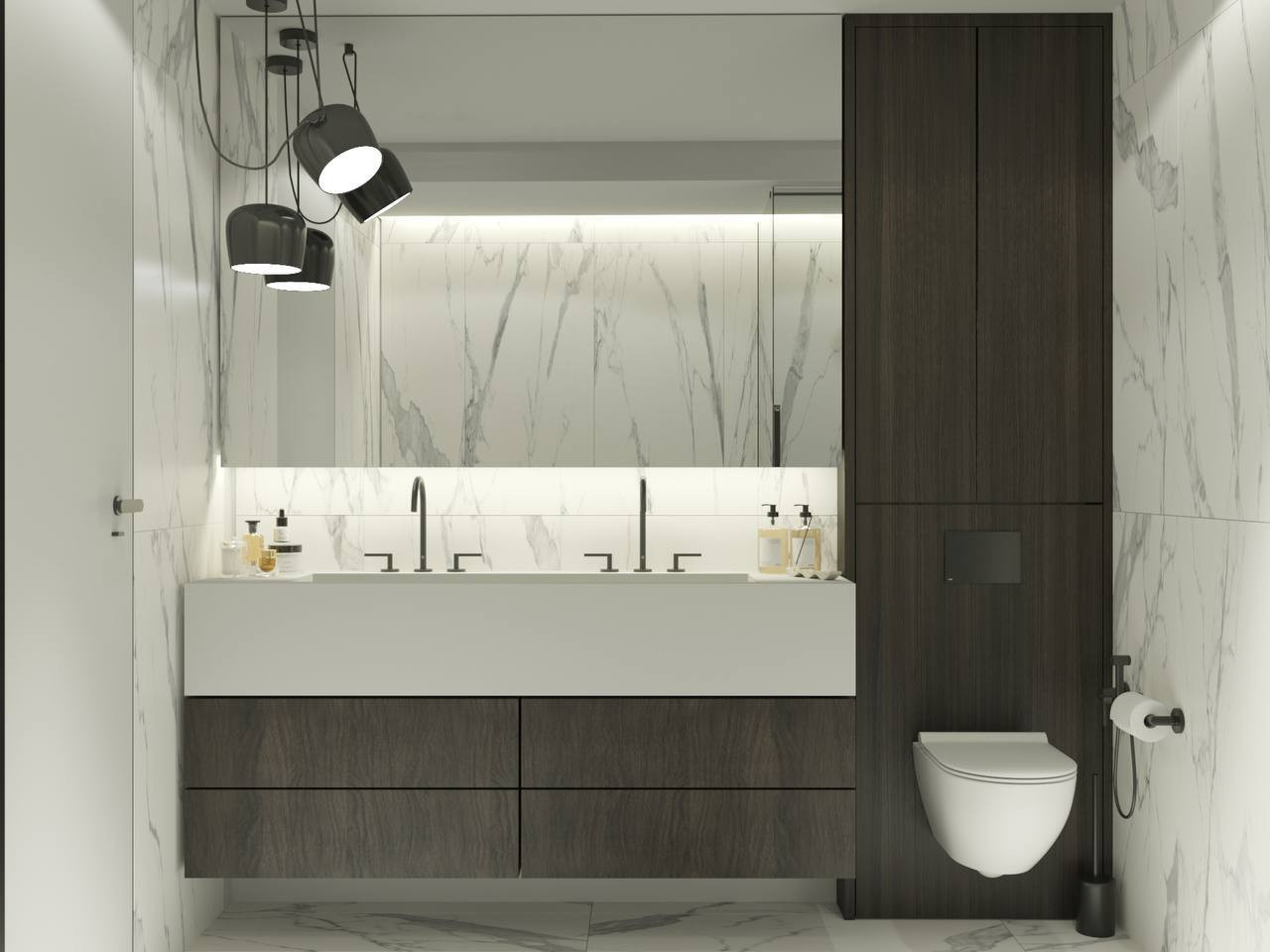 Санузел в жк "Сколково парк"