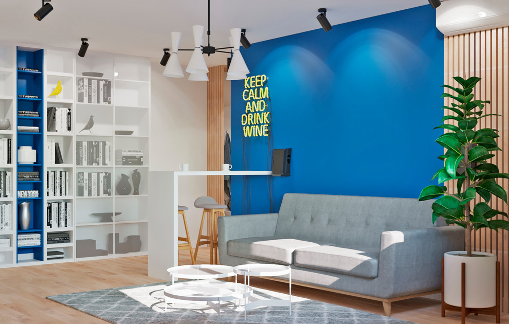 Много синего