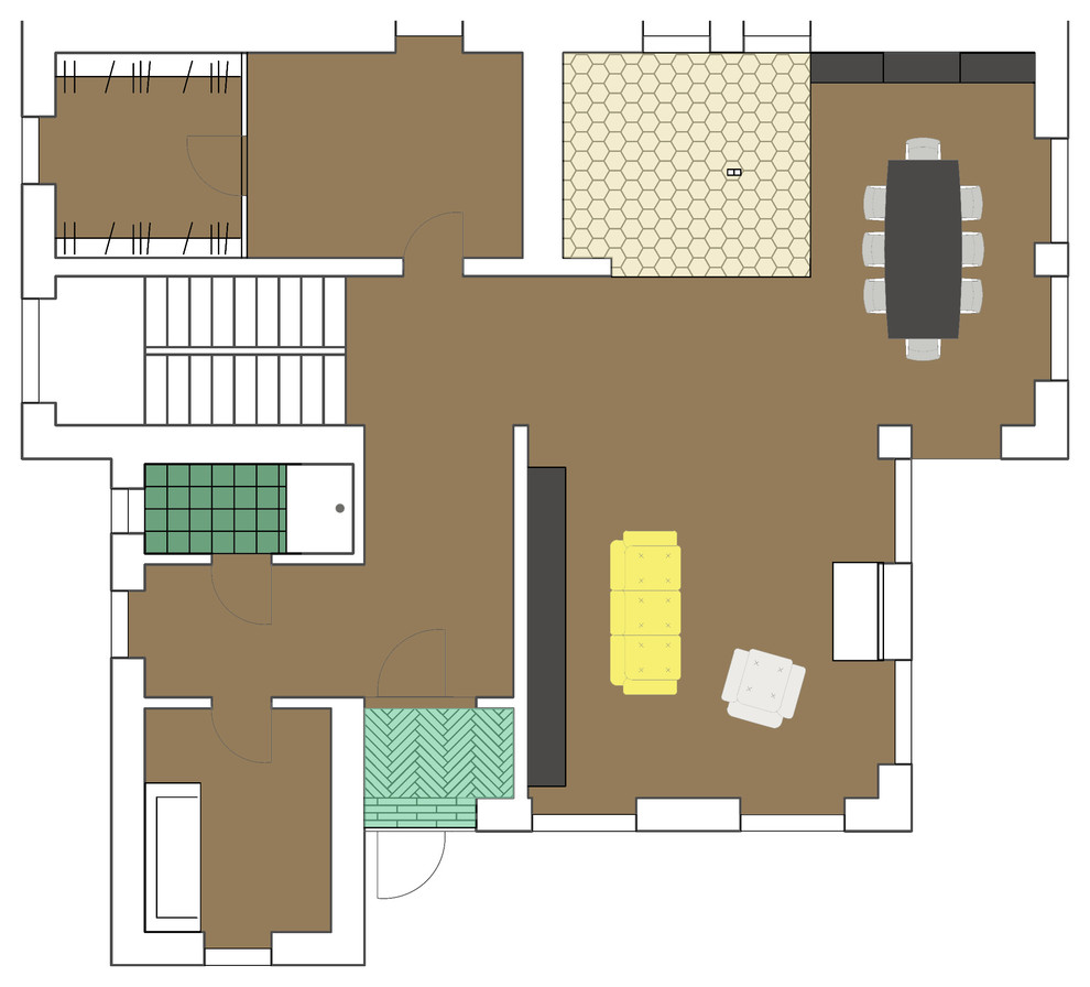 План первого этажа