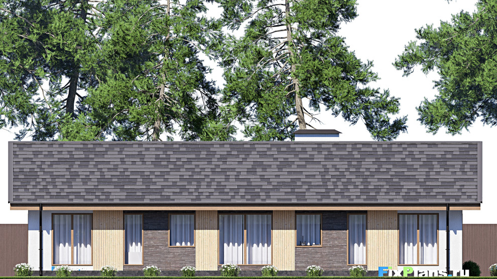 Проект одноэтажного дома 9х19м S140м2 F-18125