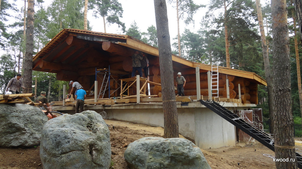 Баня из кедра большого диаметра Медвежий угол