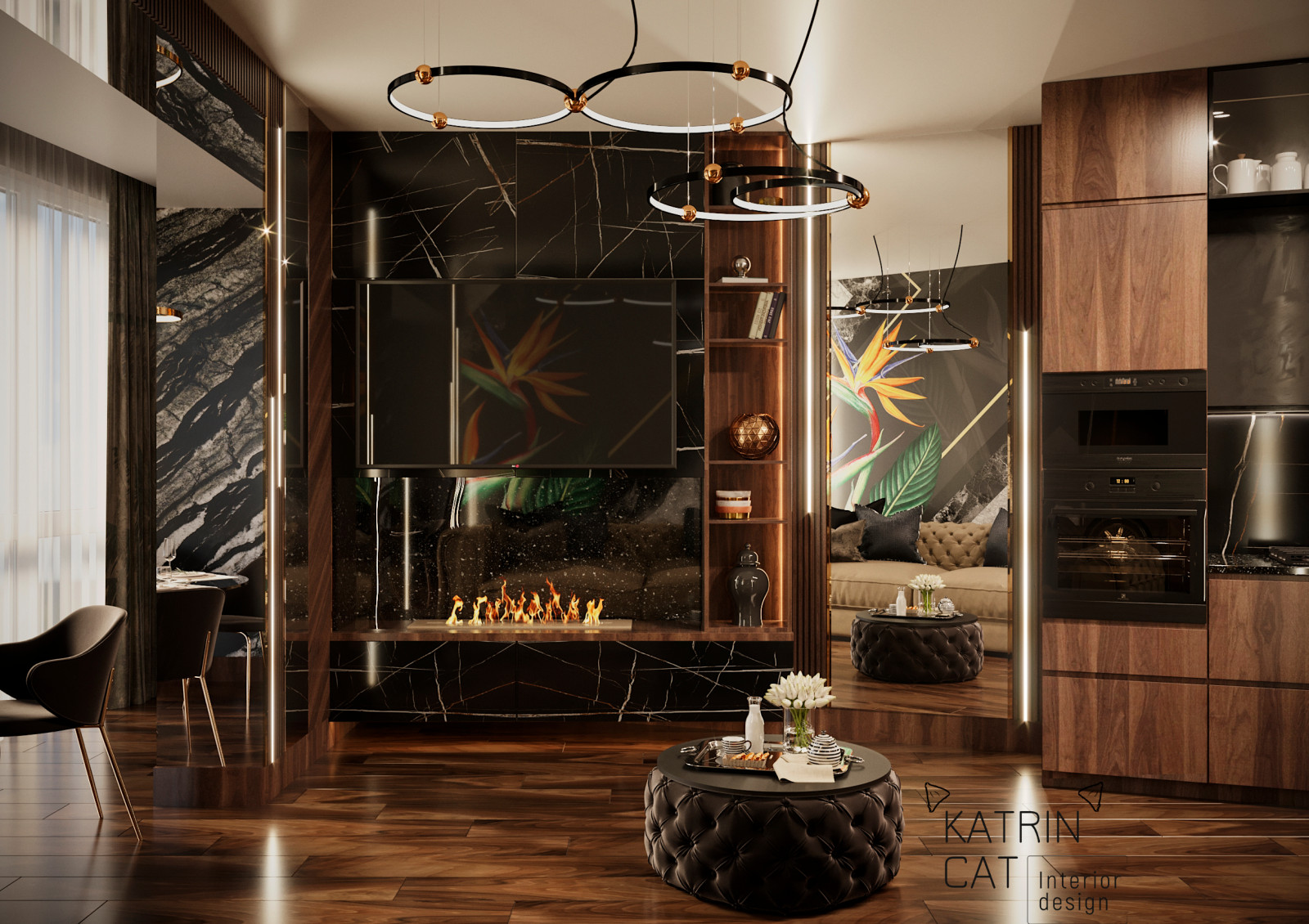 Кухня-гостиная - коллекция Exquisito и Elegant-20