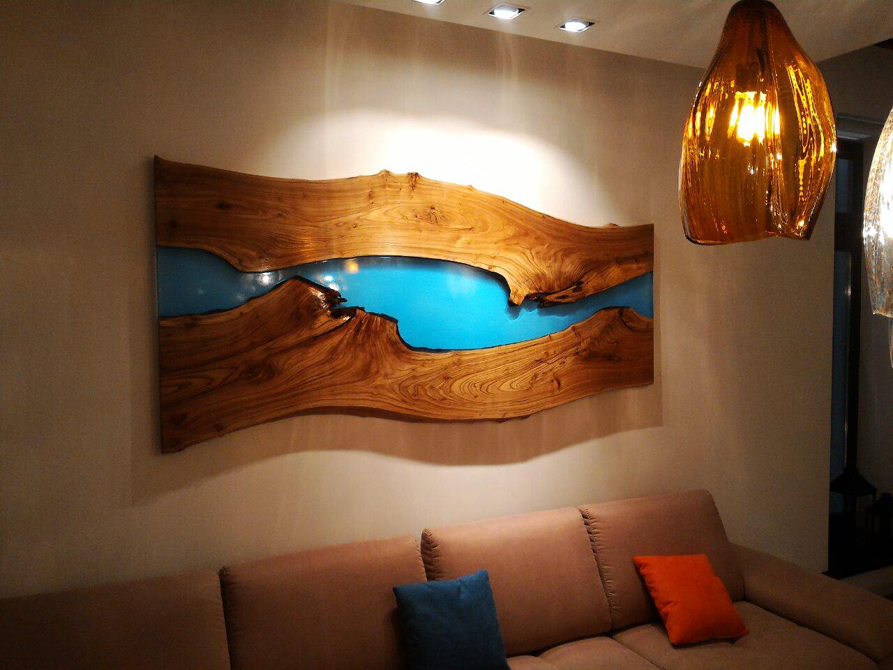 Пано «Amazing River» с речкой из смолы