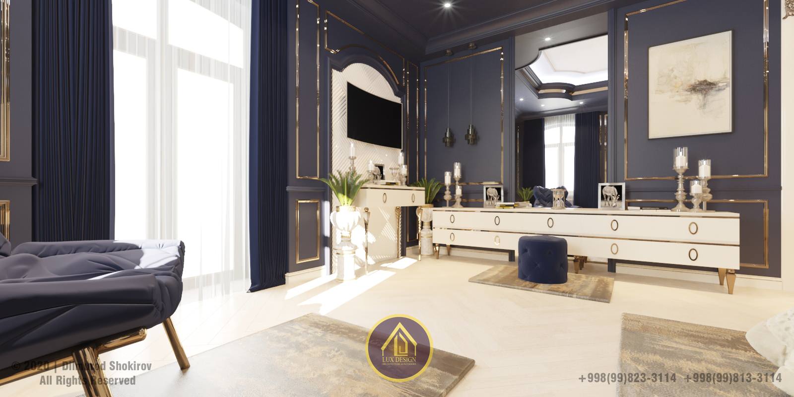 Обложка проекта: Luxury Lux Design Interior Bedroom Design Interior