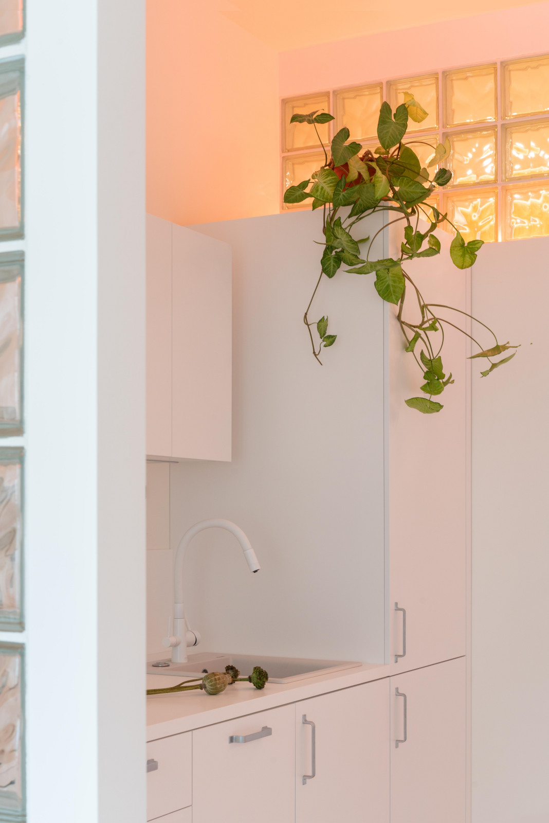 Квартира с стеклоблоками