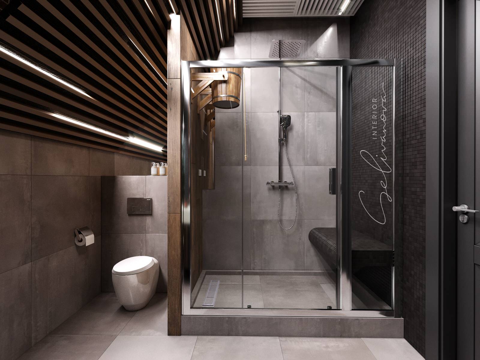 Комната отдыха с сауной в частном доме