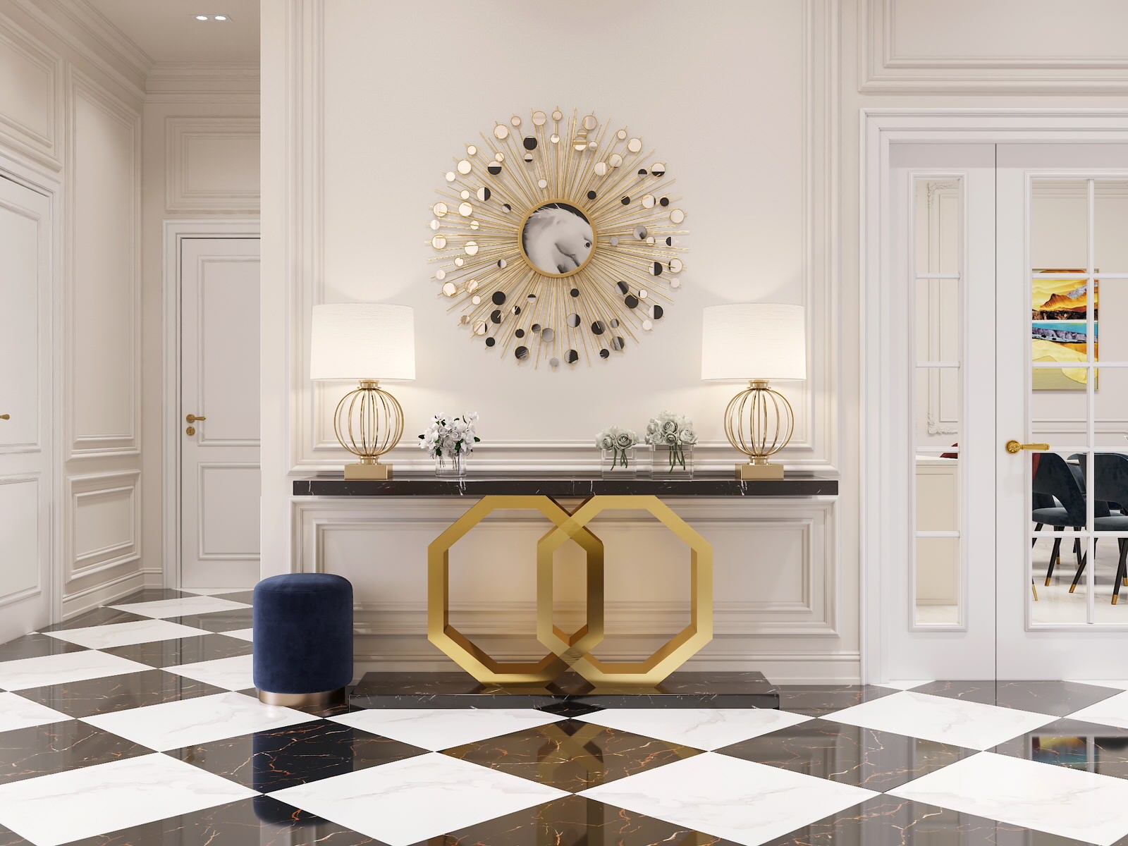 Жилой дом. Дизайн интерьера 1 этажа