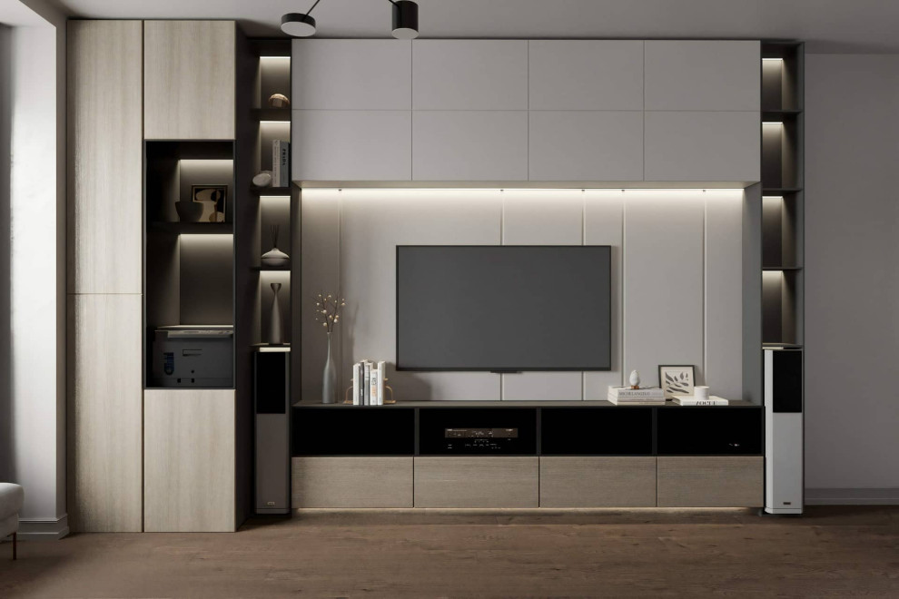 Дизайн и ремонт квартиры в ЖК «Квартал на Никулинской» — Акцент на дерево