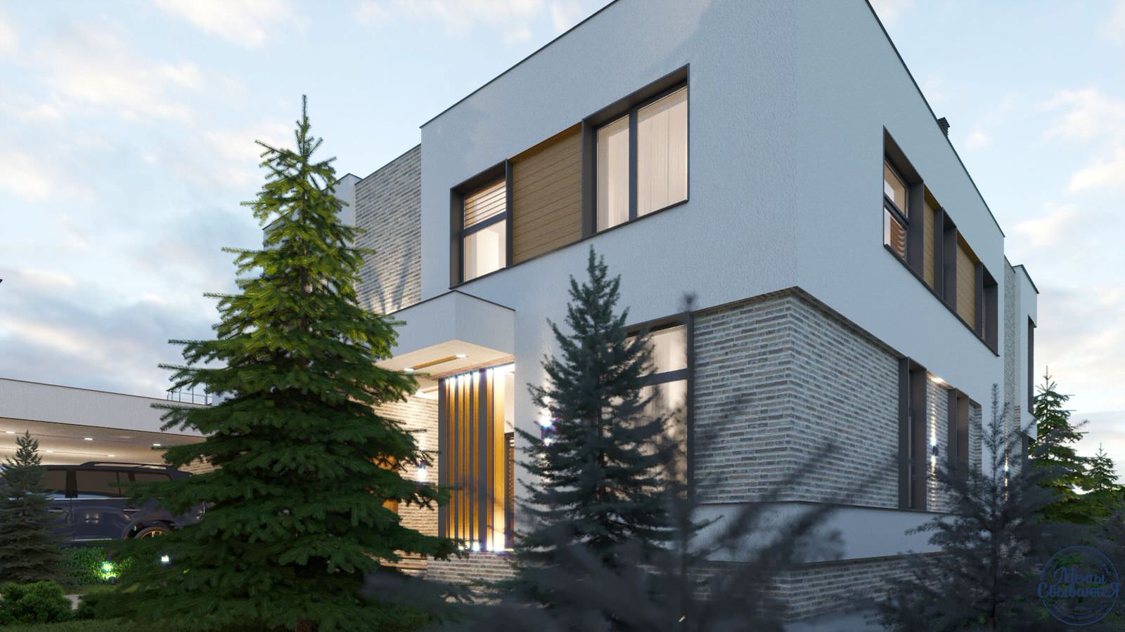 Обложка проекта: Проект двухэтажного индивидуального дома