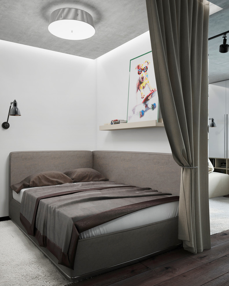 Проект однокомнатной квартиры для молодого человека.