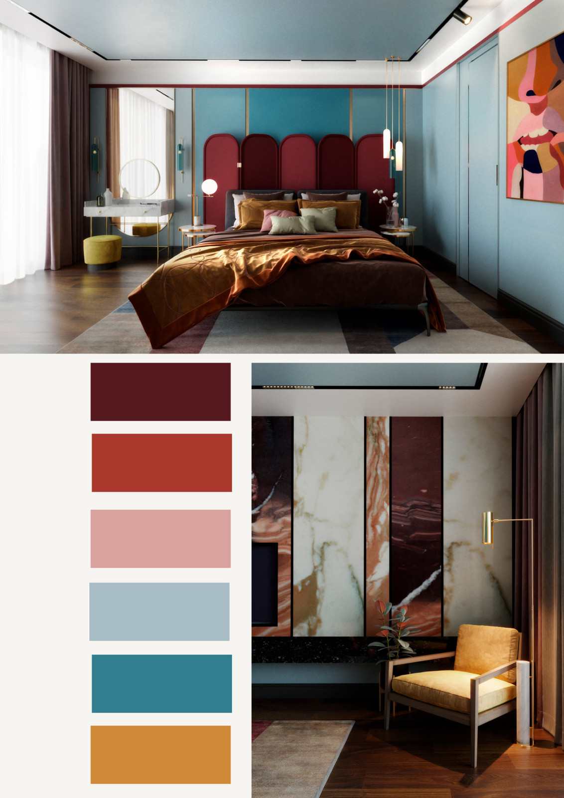 Дизайн проект квартиры на Бытхе, 70 кв м.