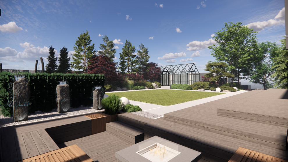 Вид от костровой зоны