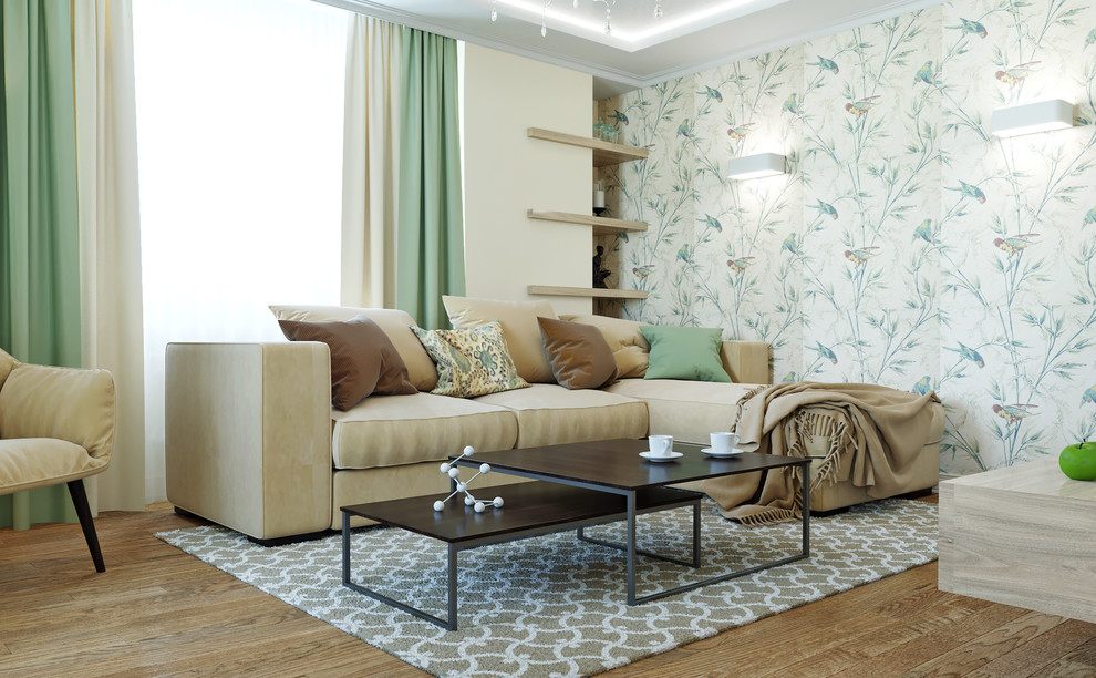 Гостиная кухня 45м2