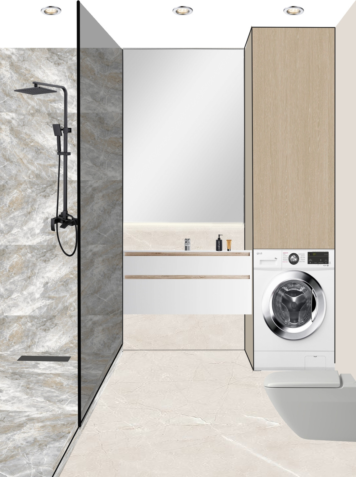 коллажи интерьеров из разных проектов