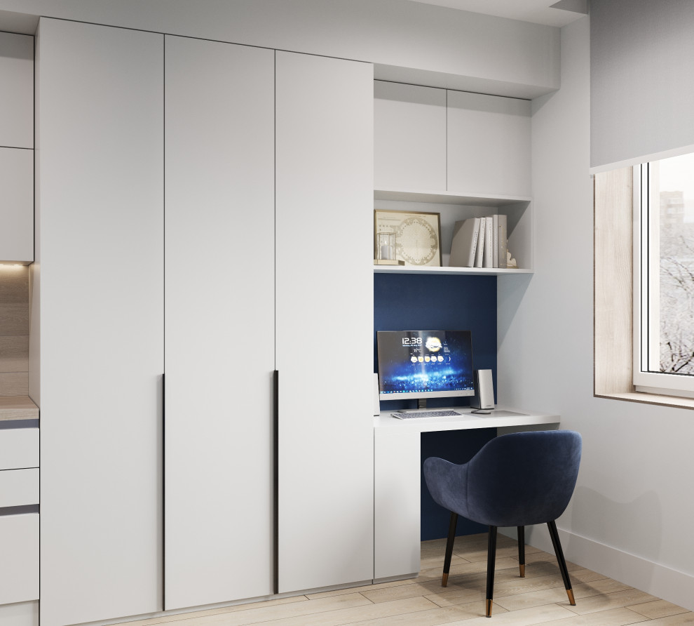 Проект квартиры-студии 28кв.м., г.Москва, ЖК Медовая Долина