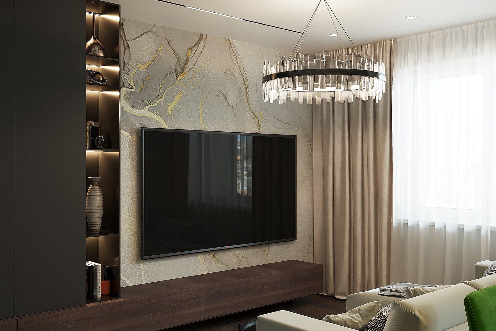 Двухуровневая квартира для молодой семьи