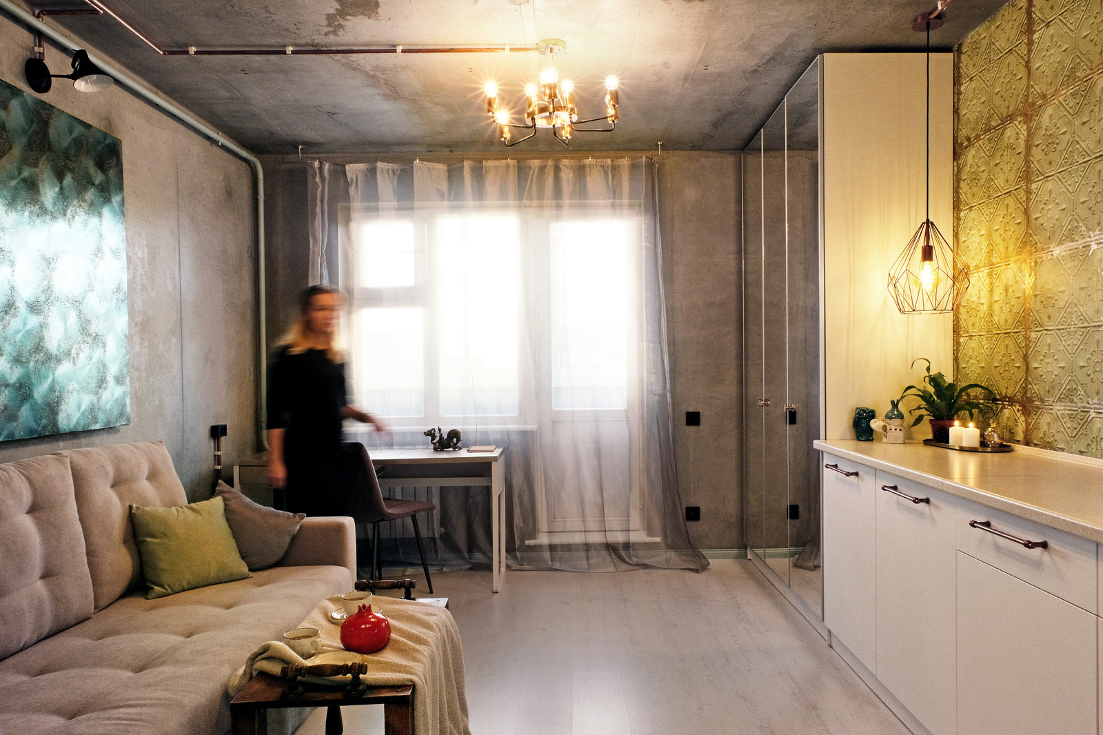 Студия в урбанистском стиле