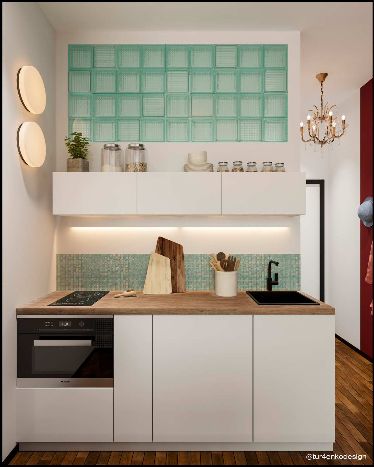 Обложка проекта: Дизайн маленькой квартиры студии 21 м2 в ЖК "Символ"