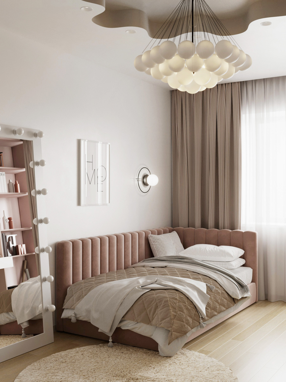 Проект спальни для девочки подростка