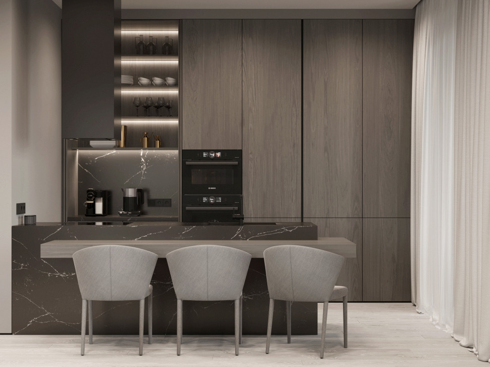 Кухня-гостиная из проекта по ул. Автономная